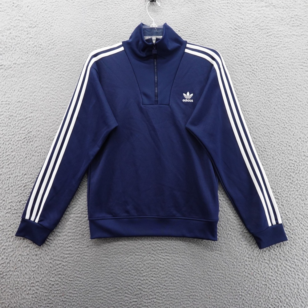 Adidas Originals Funnelneck Track Jacket XSmall Blue Men 1/4‎ Zip Pullover NWT